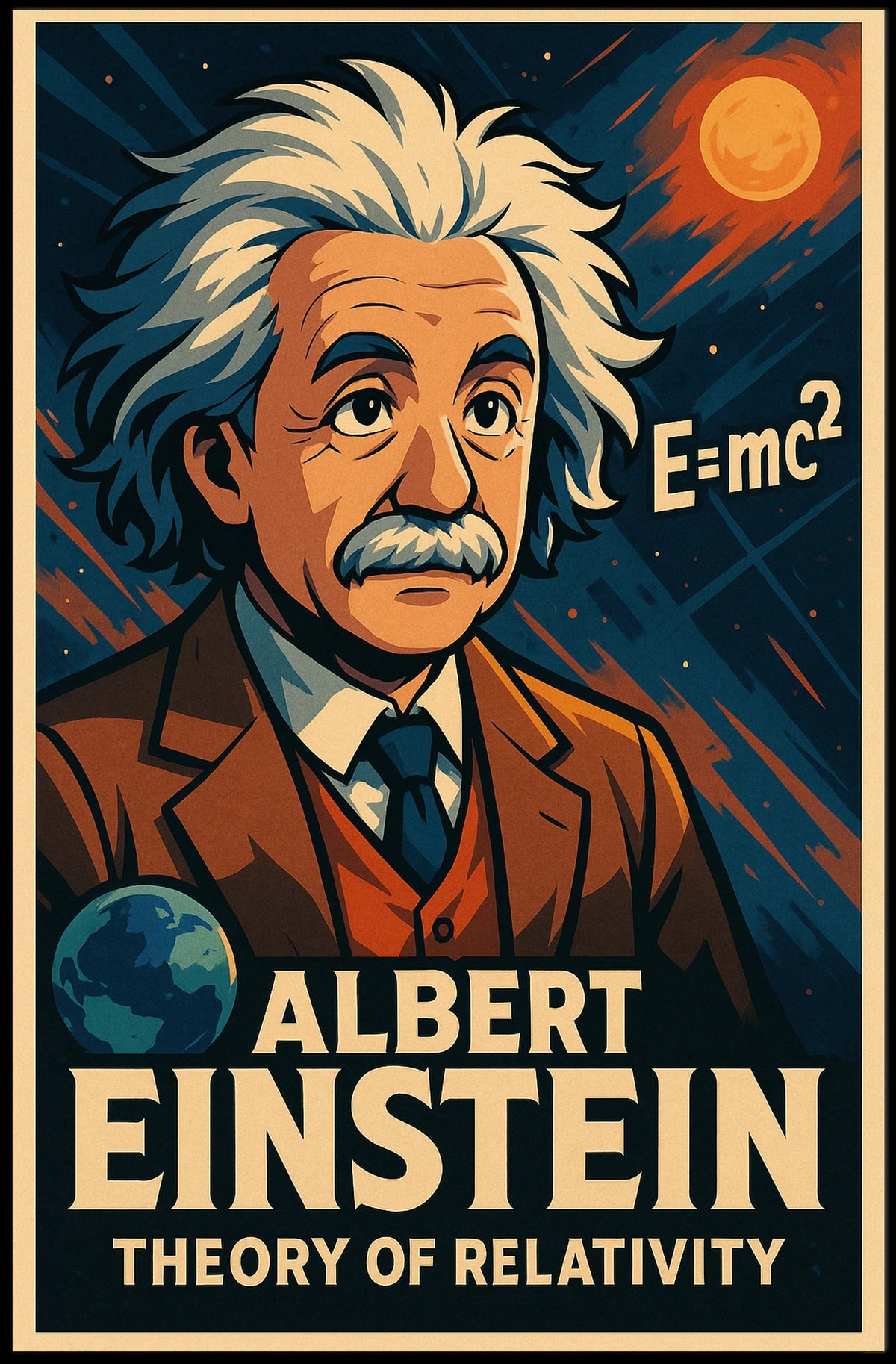 Albert Einstein Theory Of Relativity Poster