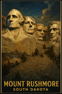 Mount Rushmore Iconic Monument Poster
