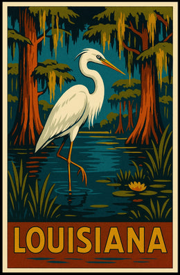 Louisiana Wildlife Poster