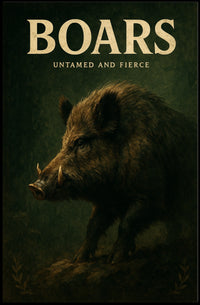 Boars Untamed and Fierce Poster