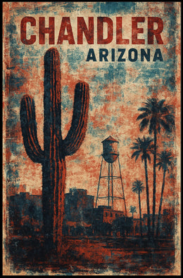 Chandler Arizona Scenic Wanderlust Decor Lovers Poster