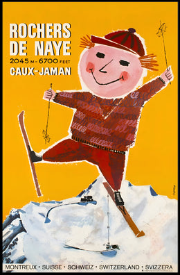 Rochers de Naye Ski Resort Poster PosterGoat