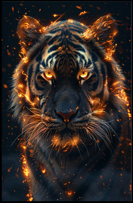 Fiery Tiger Poster