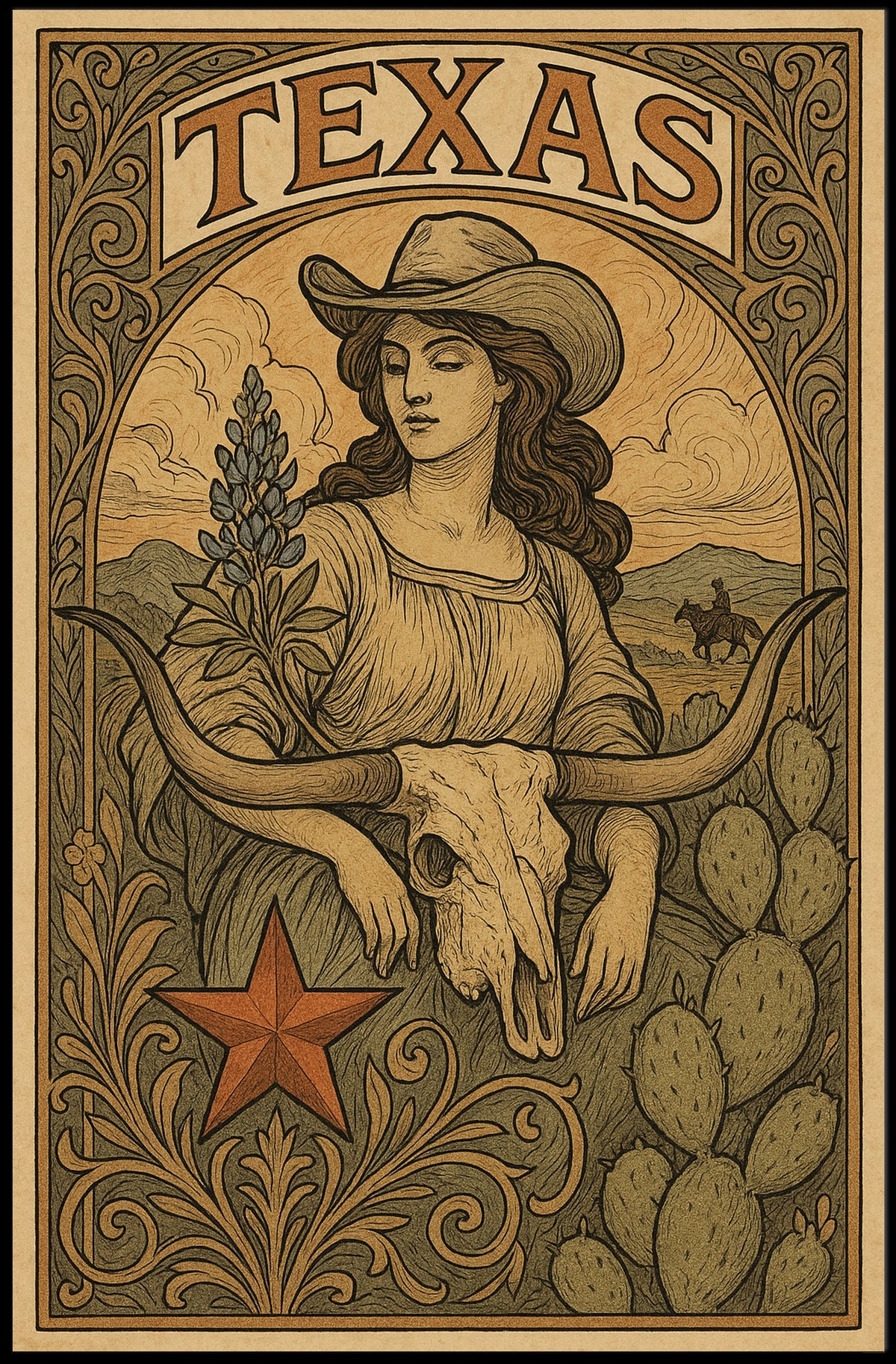 Texas Heritage Poster