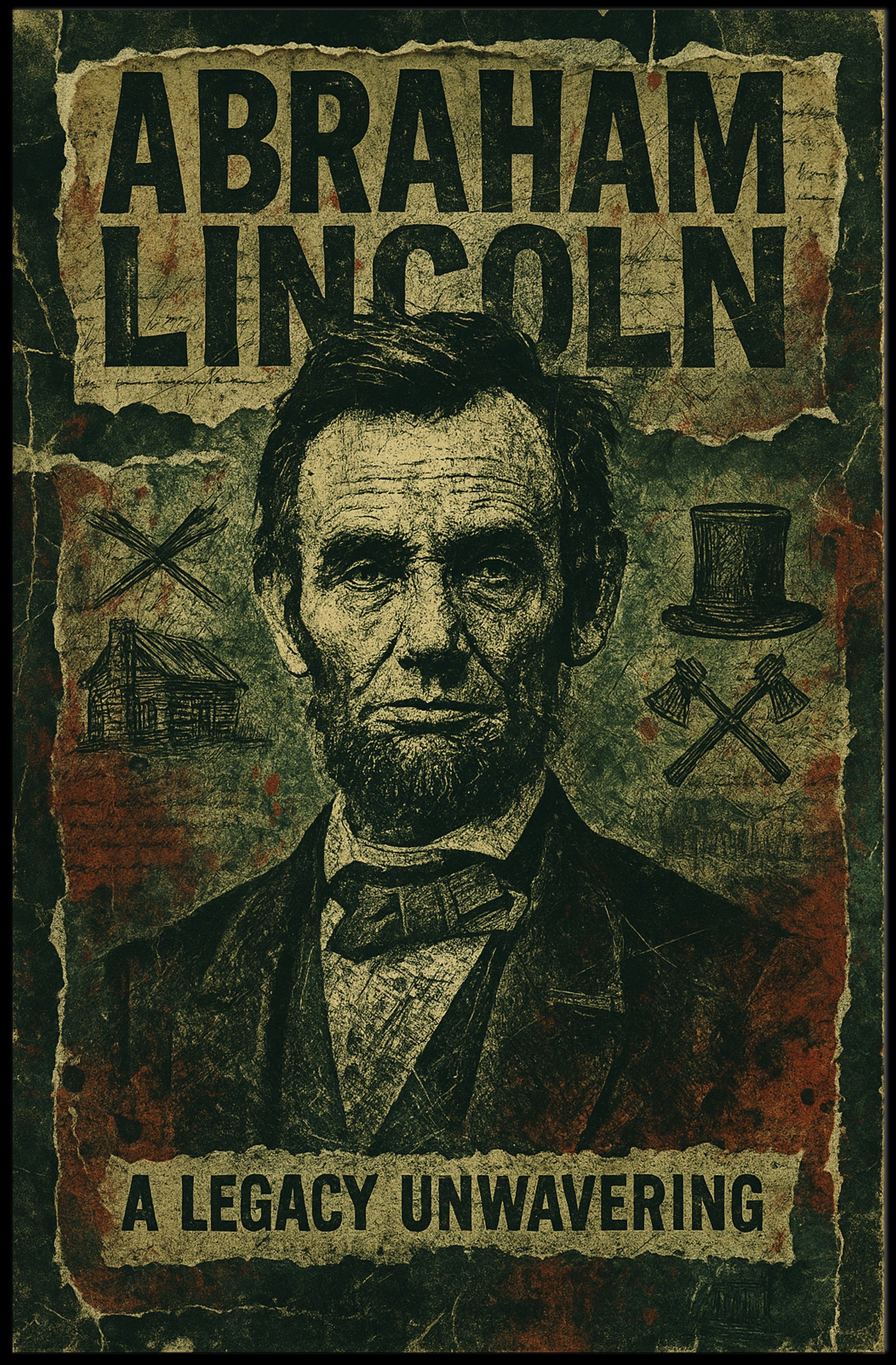 Abraham Lincoln Vintage Portrait Historical Poster PosterGoat