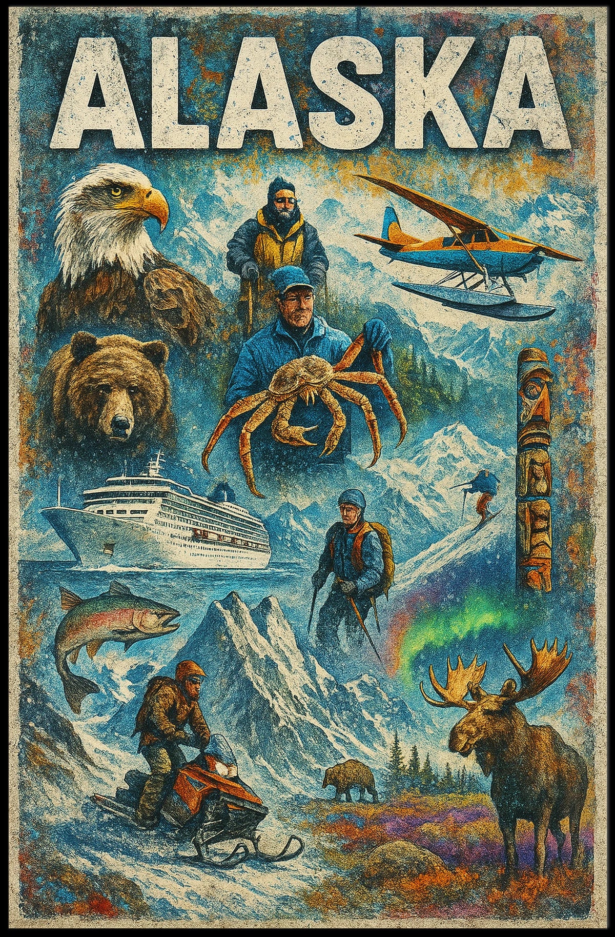 Discover Alaska Poster