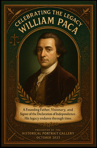Celebrating the Legacy of William Paca Poster PosterGoat