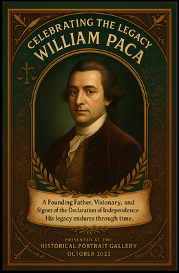 Celebrating the Legacy of William Paca Poster PosterGoat