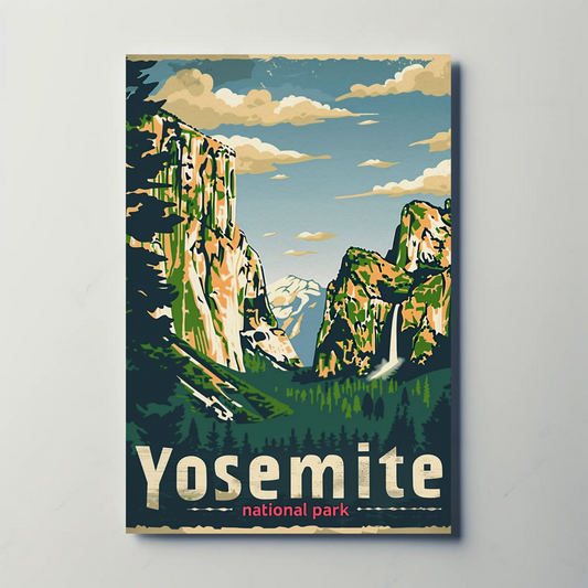 Vintage Poster Yosemite National Park