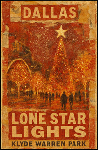 Dallas Lone Star Lights Poster