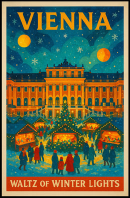 Waltz Of Winter Lights Poster