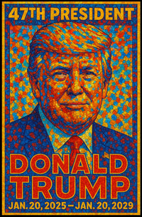 Trump 47th President Scenic Patriotic Poster