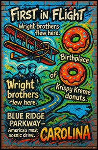 First in Flight Celebrating Carolina Poster