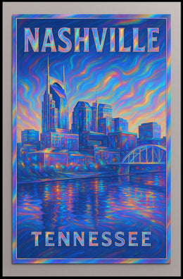 Nashville Skyline Art Poster