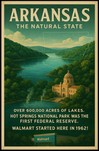 Arkansas The Natural State Poster