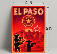 El Paso Cityscape Poster PosterGoat