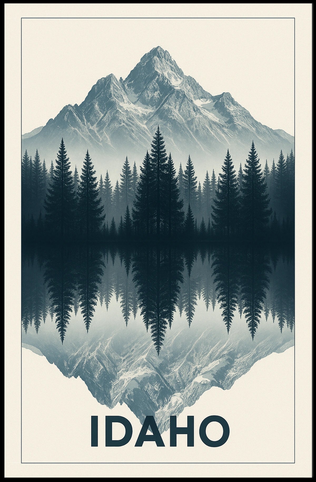 Idaho Mountain Reflection Poster