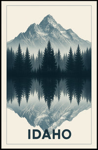 Idaho Mountain Reflection Poster