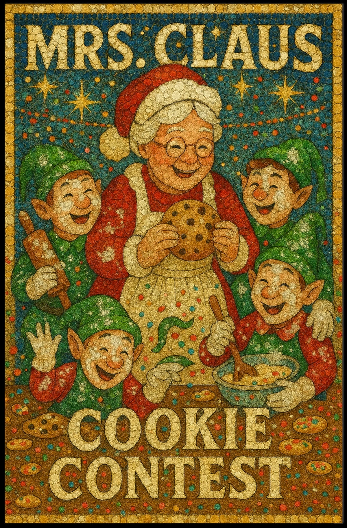 Mrs. Claus Cookie Contest Poster