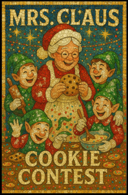 Mrs. Claus Cookie Contest Poster
