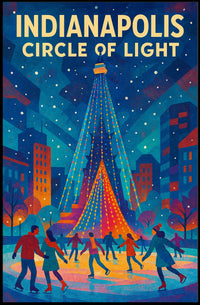 Indianapolis Circle of Light Poster
