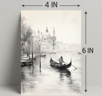 Gondola On A Venetian Canal Poster