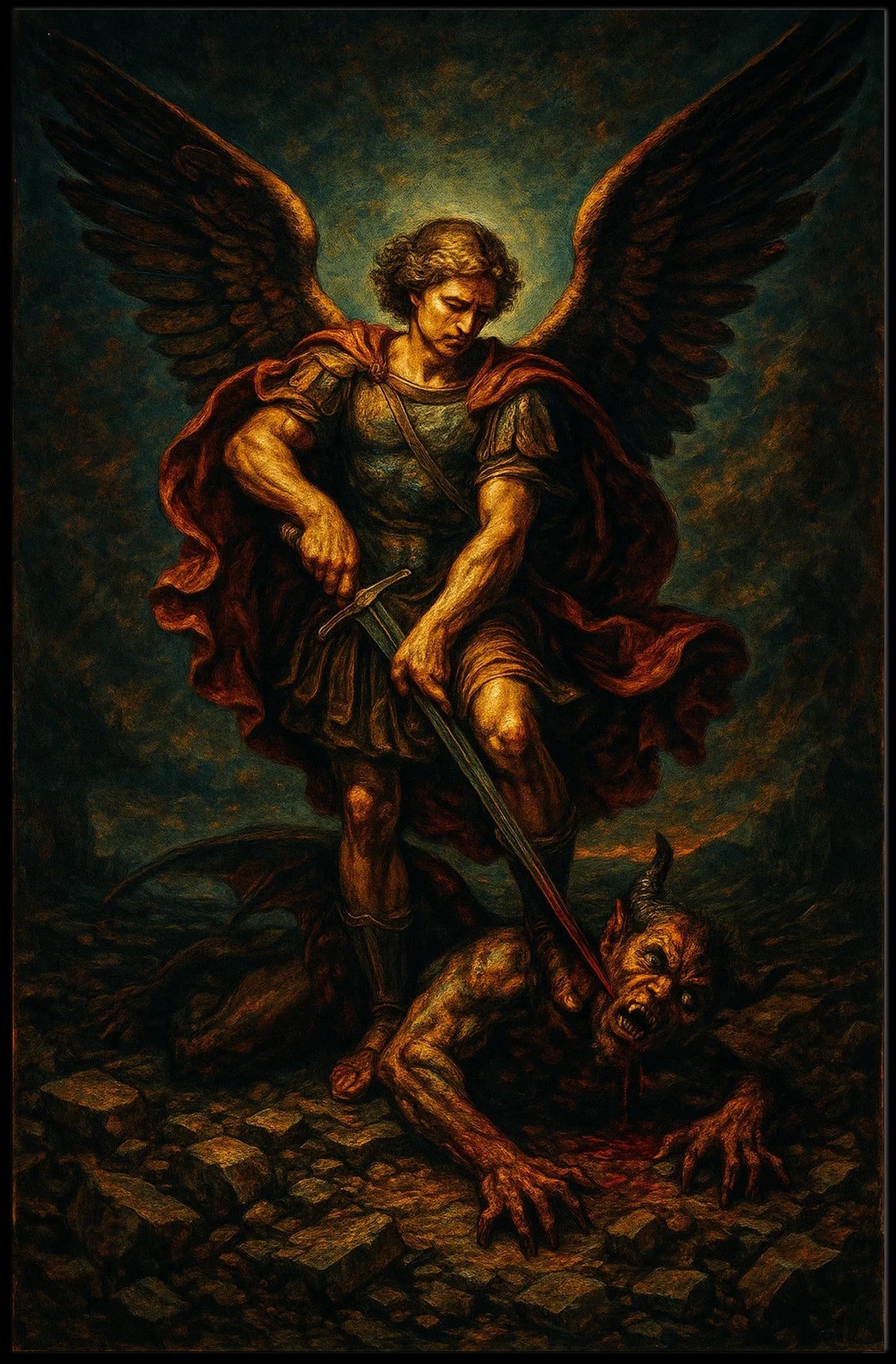 The Triumph Of Archangel Michael Poster
