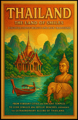Thailand The Land of Smiles Poster