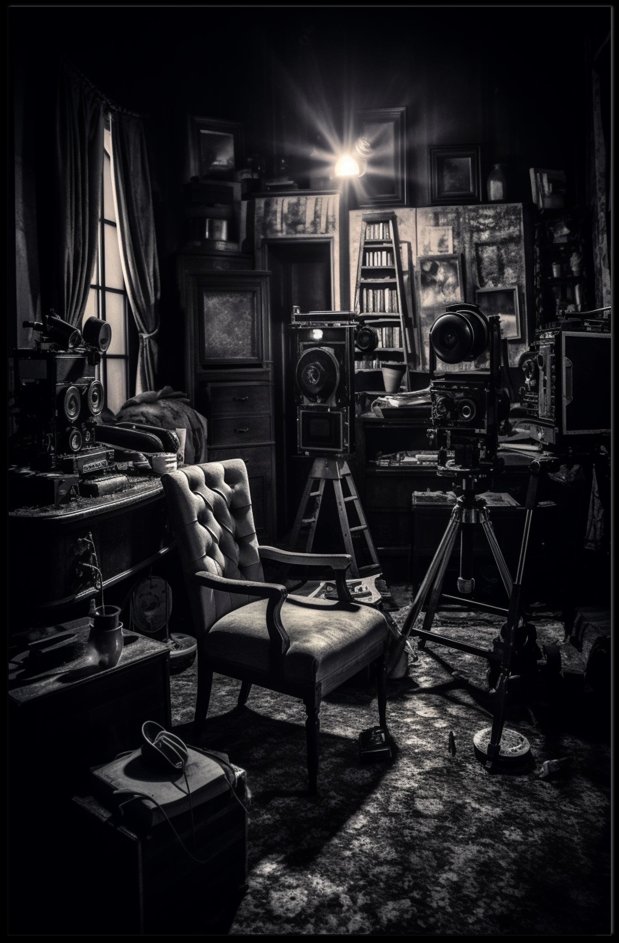Vintage Film Studio Scene Poster