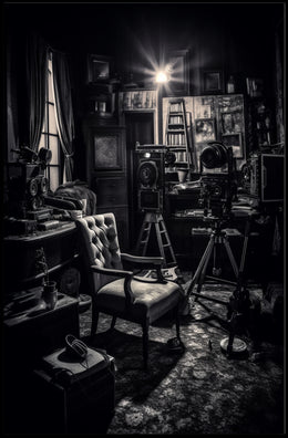 Vintage Film Studio Scene Poster