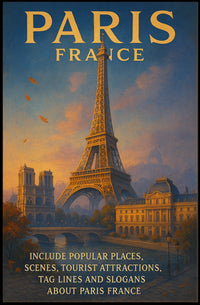 Parisian Romance: Vintage Eiffel Tower Art Print