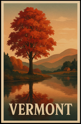 Vermont Autumn Splendor Wall Art Print