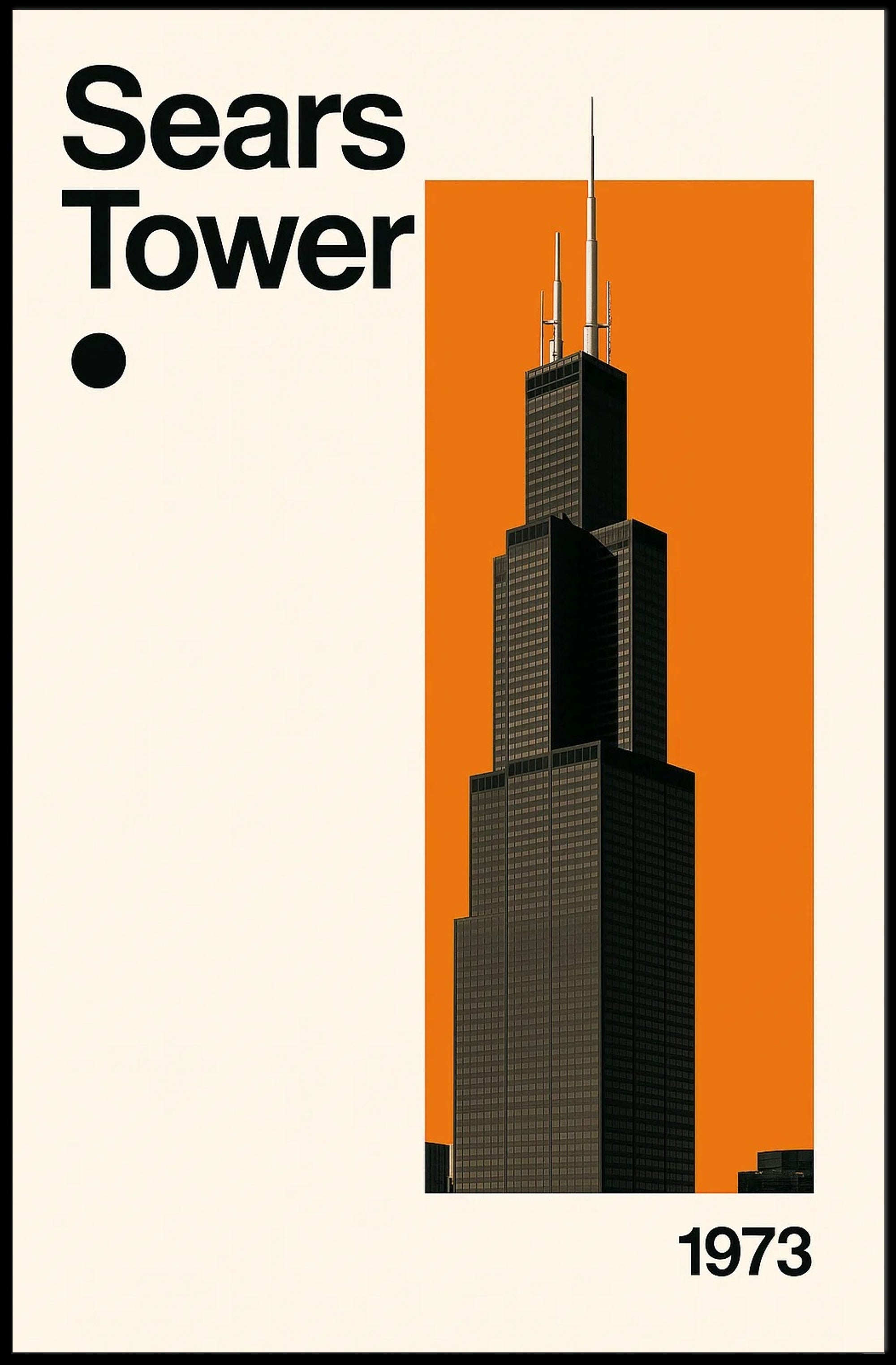 Sears Tower Travel Poster