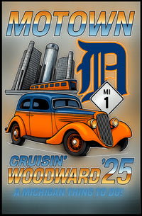 Motown Cruisin Woodward 25 Poster