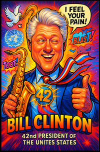 Bill Clinton 42nd President Poster PosterGoat