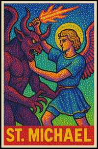 Saint Michael Divine Art Poster