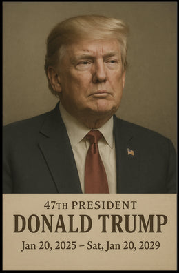 Donald Trump 47th President Poster