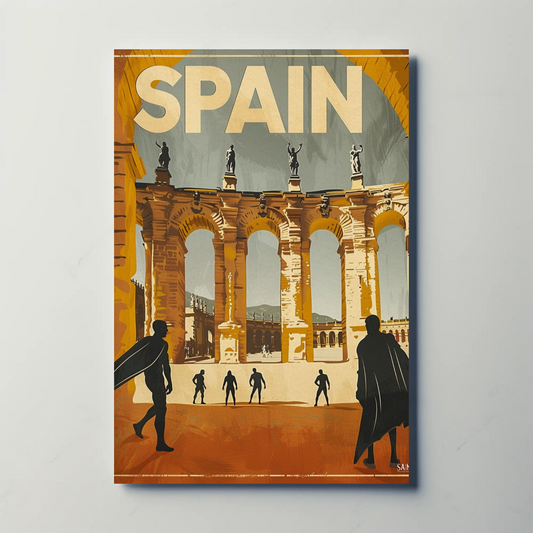 Spain Vintage Travel Poster - Bullfighters