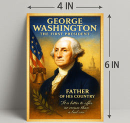 George Washington The First President Poster PosterGoat