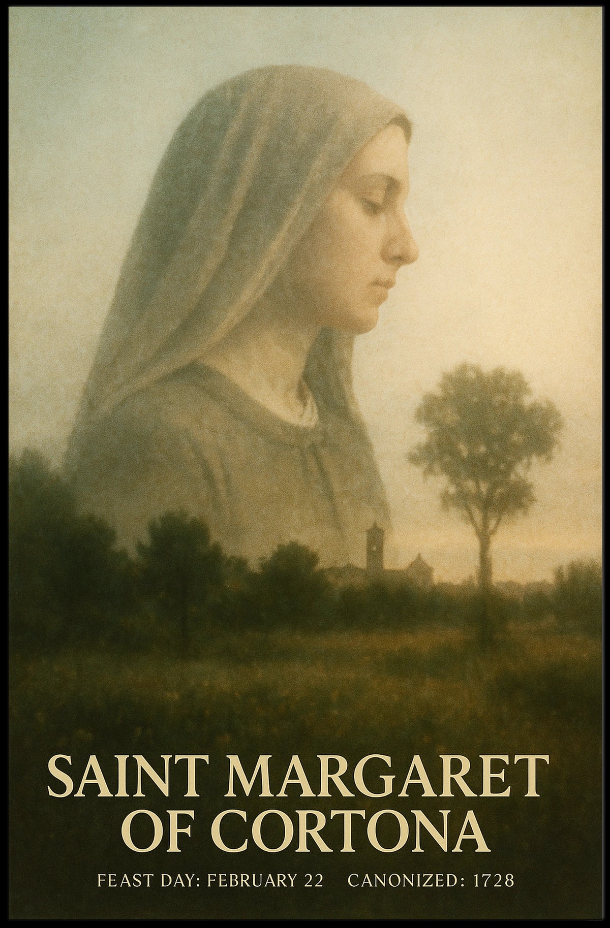 Saint Margaret Of Cortona Poster