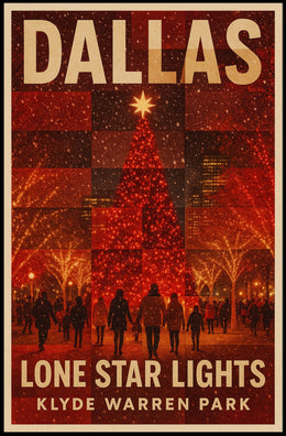 Lone Star Lights At Klyde Warren Park Poster