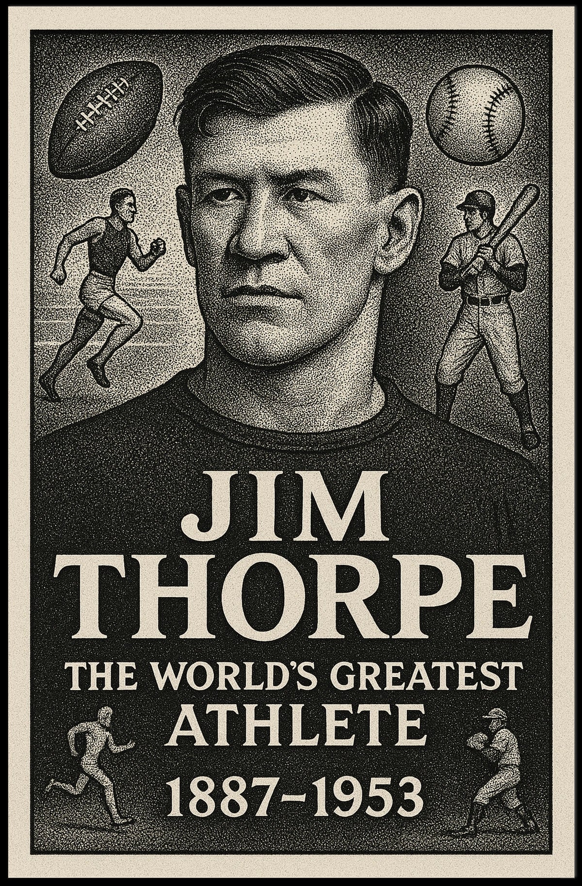 Jim Thorpe The Worlds Greatest Athlete Poster