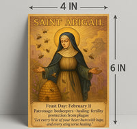 Saint Abigail: Spiritual Serenity Cultural or Heritage Poster