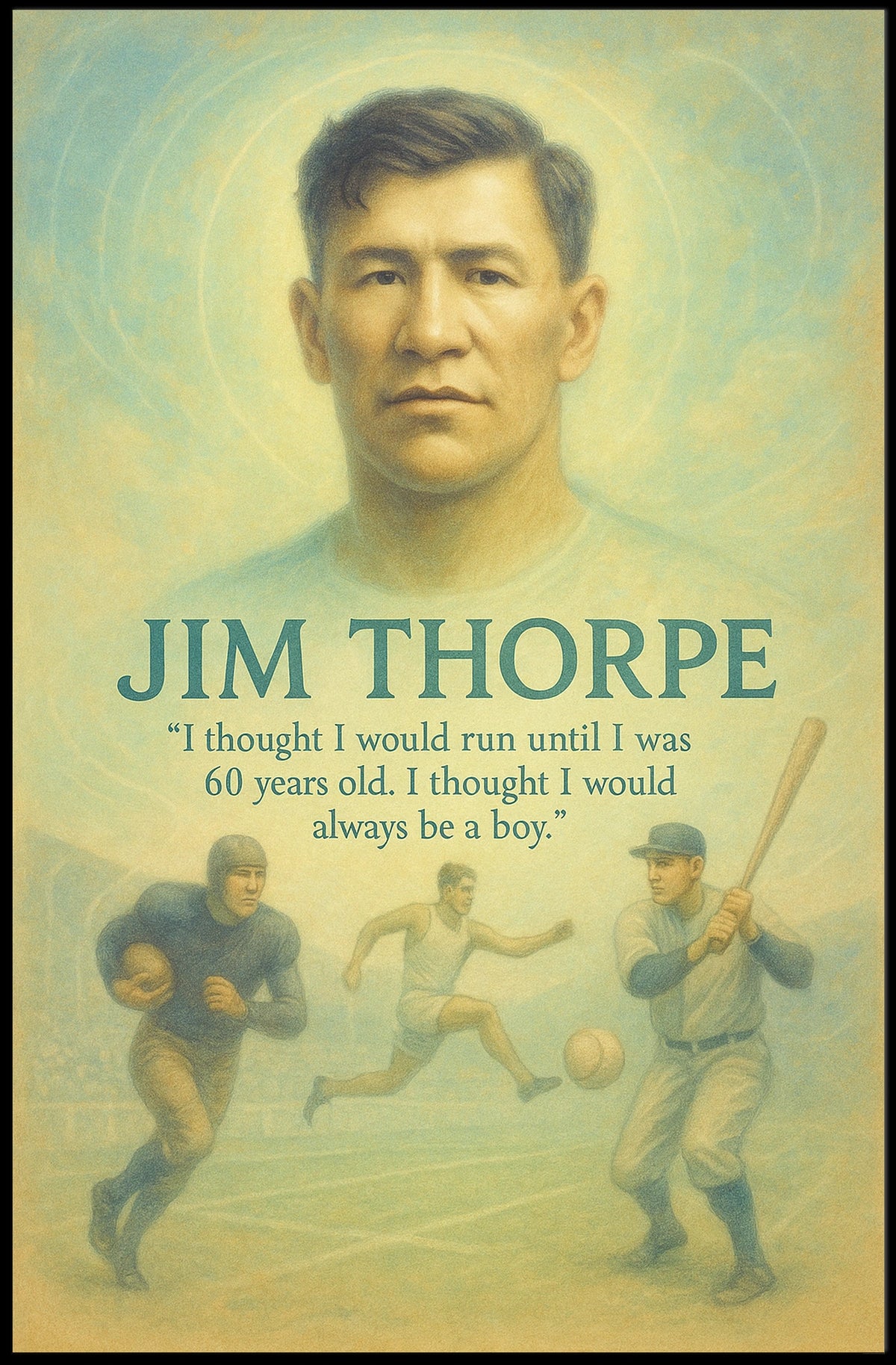 The Timeless Spirit of Jim Thorpe Poster