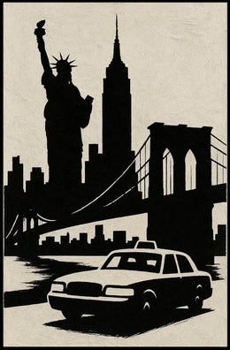 Iconic New York Silhouette Poster