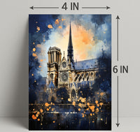 Notre-Dame Cathedral A Splash Of Color Poster