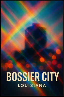 Bossier City Louisiana Scenic Minimalist Urban Life Poster