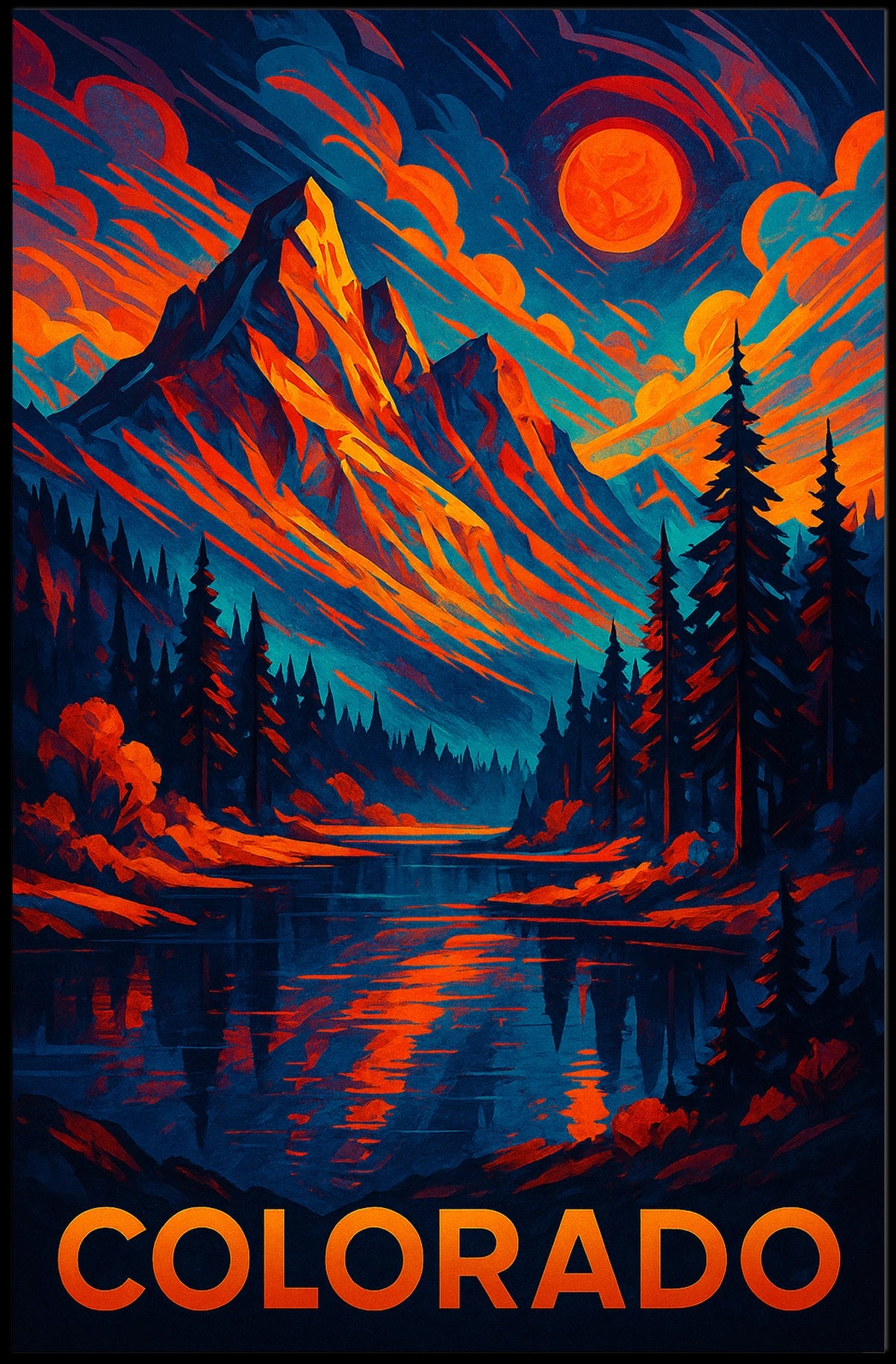 Colorado A Vibrant Landscape Poster