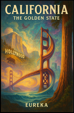 California The Golden State Poster