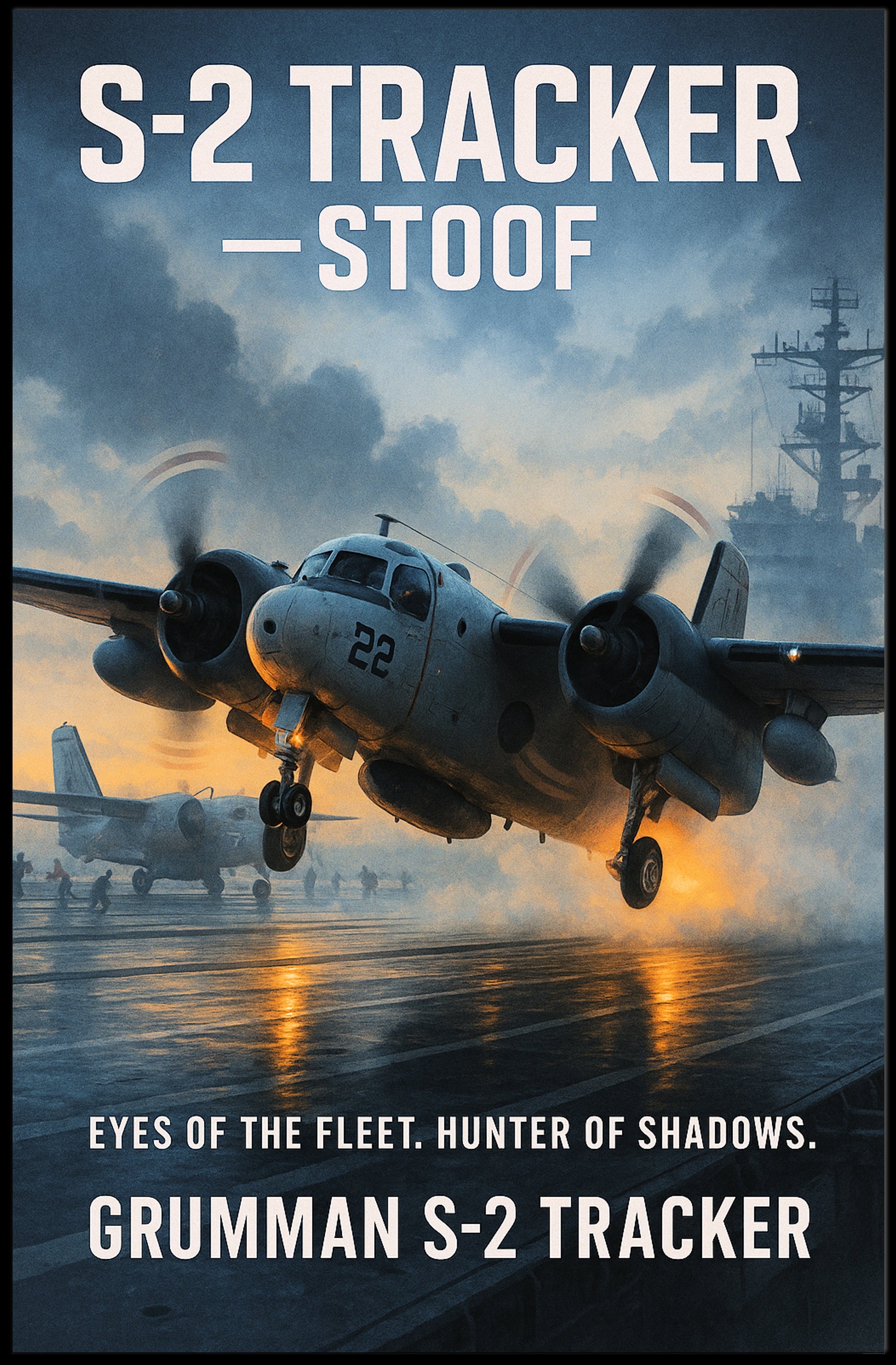 Grumman S-2 Tracker Eyes of the Fleet Poster PosterGoat